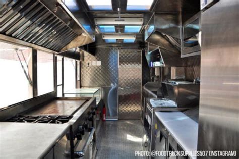 stainless steel food truck wall